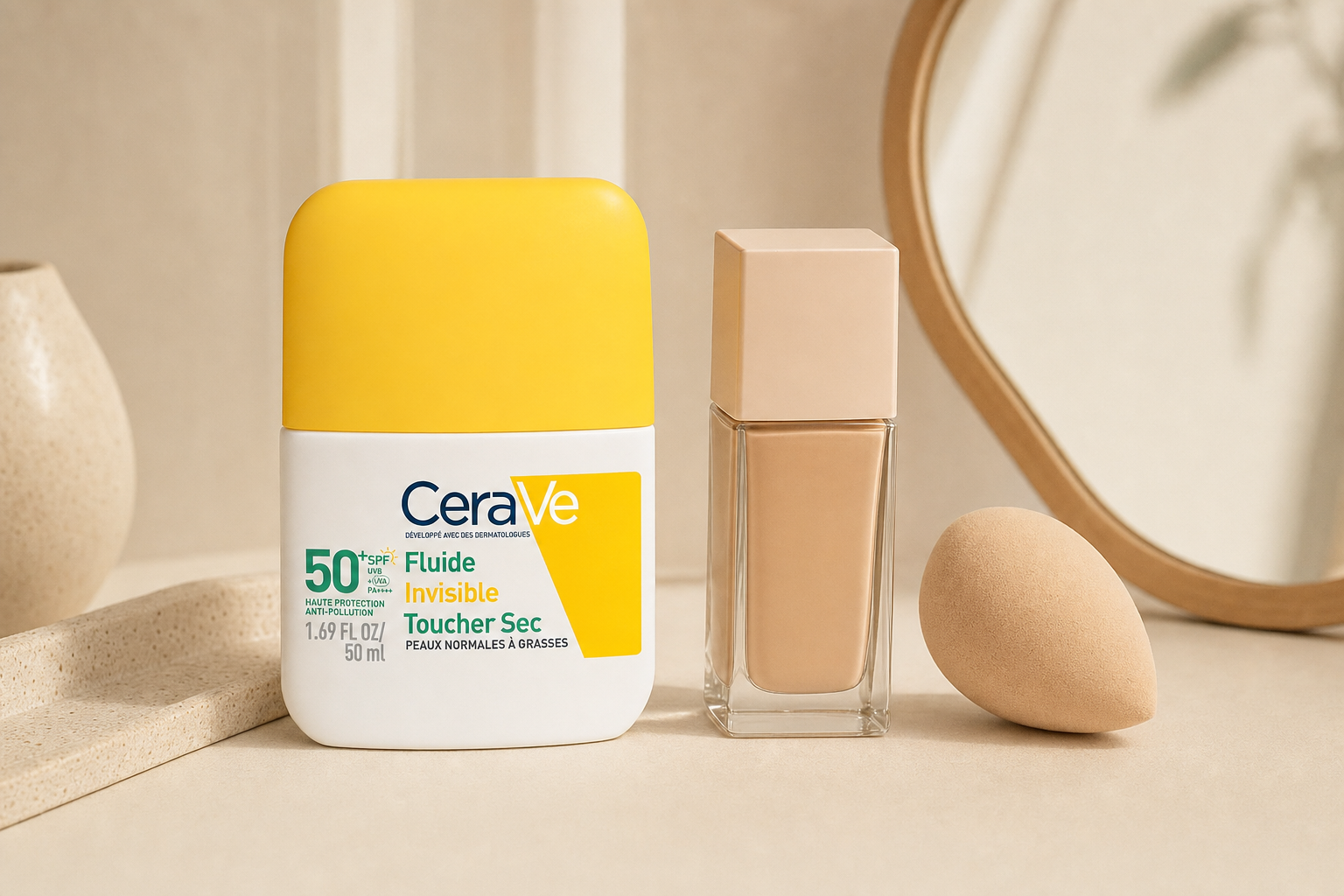 Crème solaire sous le maquillage : le bon geste