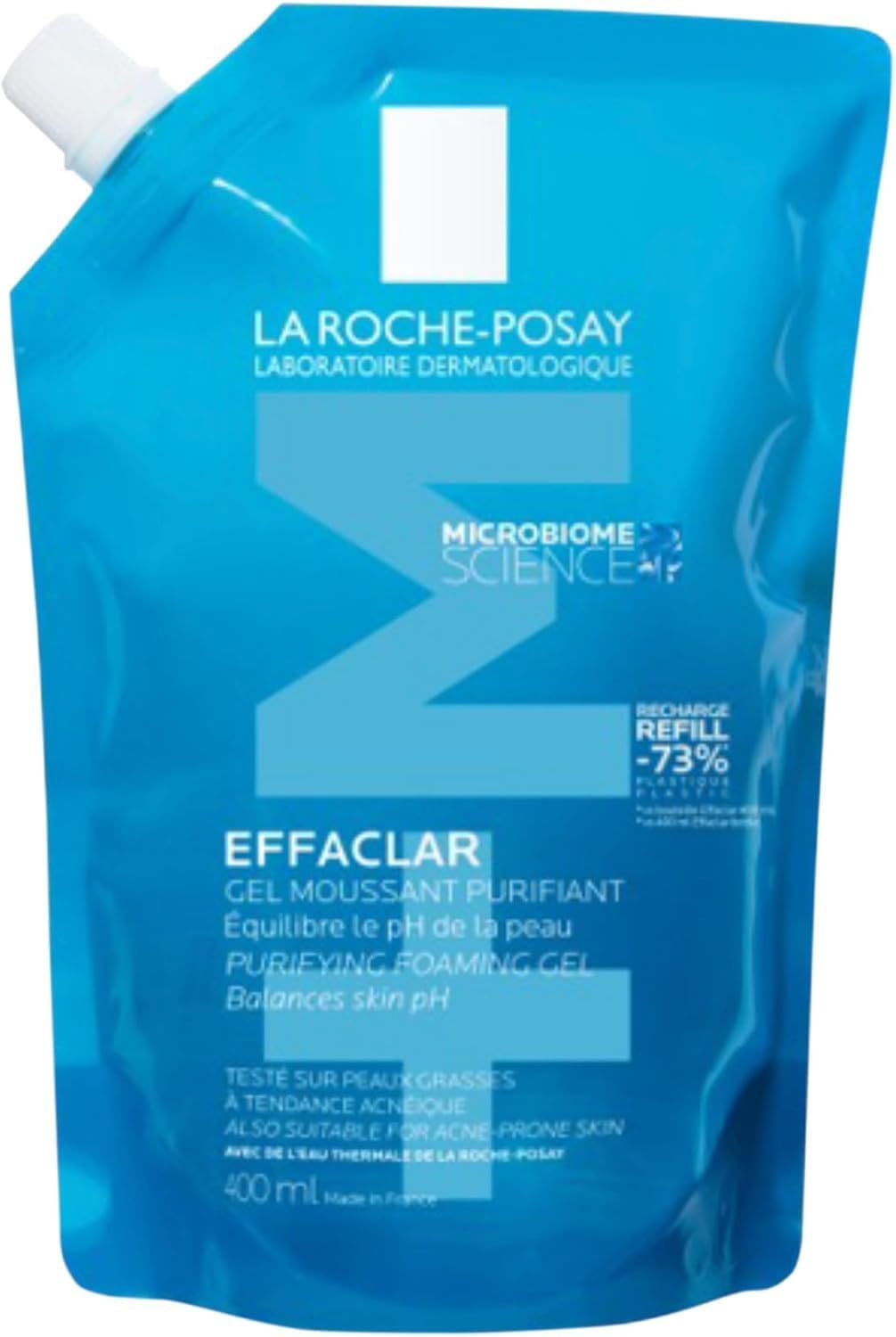 La Roche-Posay Effaclar Gel Moussant Purifiant éco-recharge 400 ml