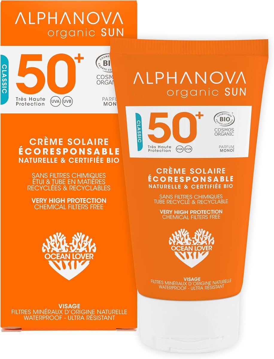 Alphanova Organic Sun crème solaire visage SPF50 bio