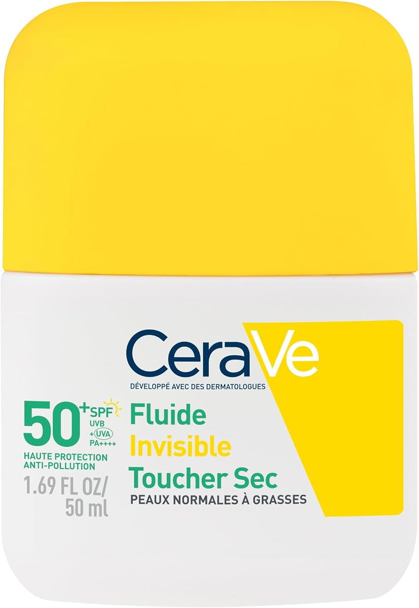 CeraVe Fluide Invisible Toucher Sec SPF50+ visage