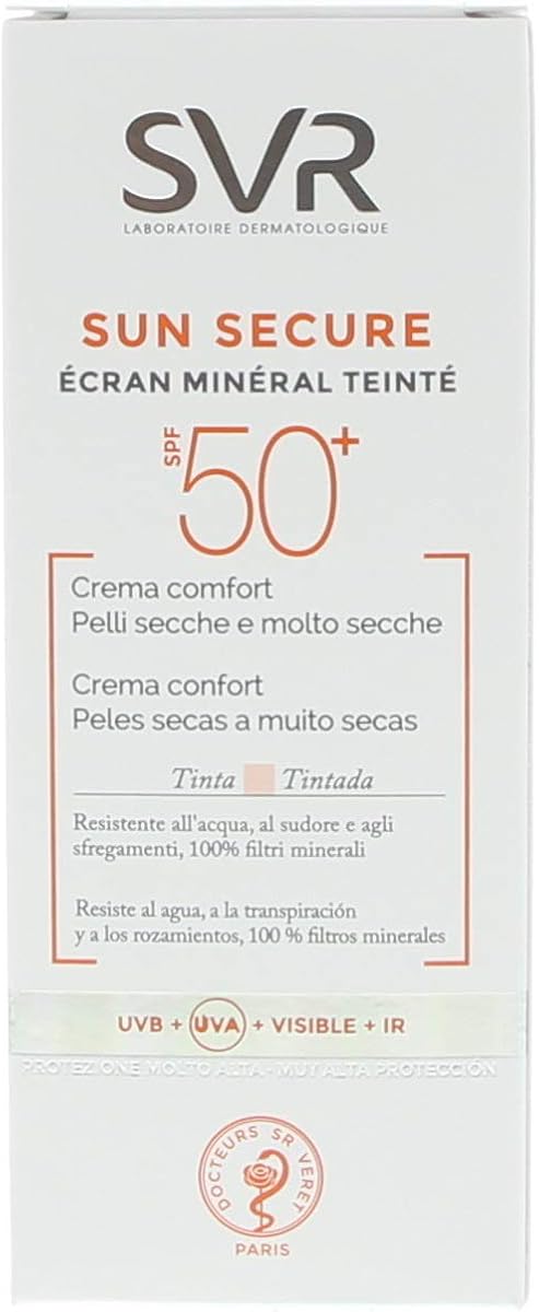 SVR Sun Secure écran minéral teinté crème confort SPF50+