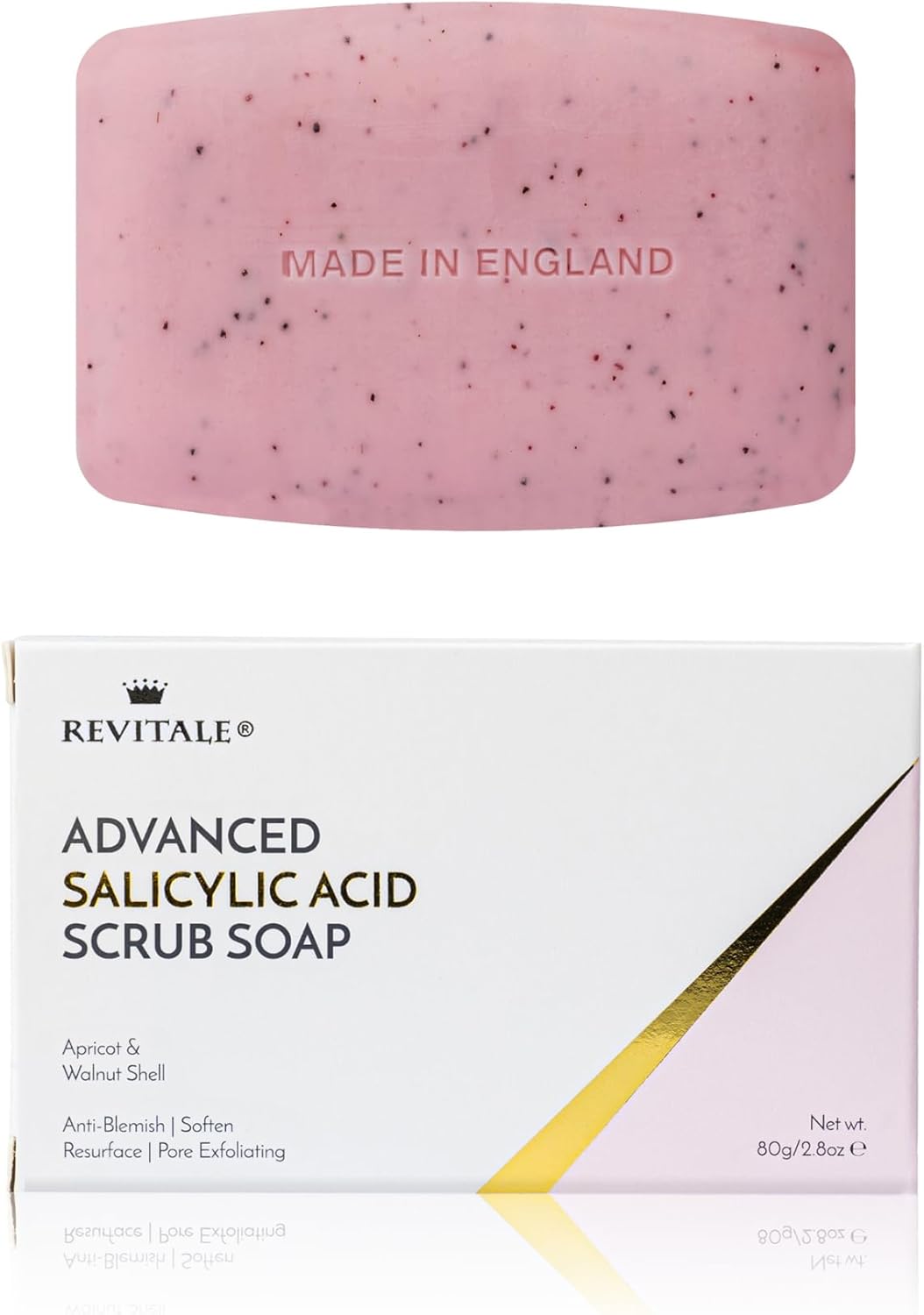 Revitale savon exfoliant à l'acide salicylique BHA pour peau grasse à imperfections