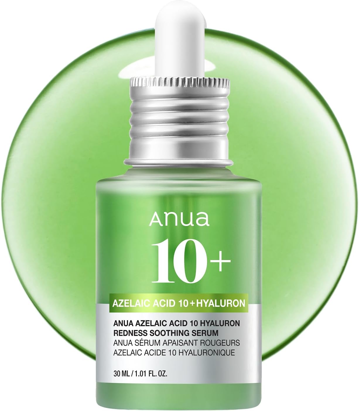 Anua acide azélaïque 10% hyaluron sérum apaisant rougeurs imperfections microkystes