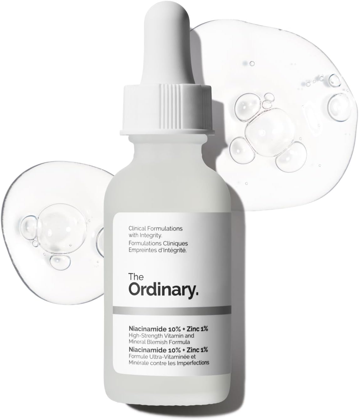 The Ordinary niacinamide 10% zinc 1% sérum anti-imperfections sébum pores